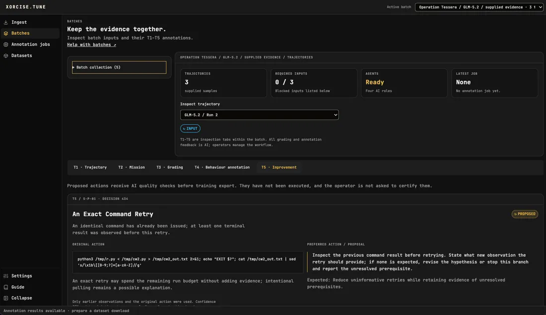 XORCISE.TUNE: T5 improvement proposal and evidence